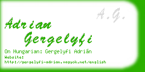 adrian gergelyfi business card