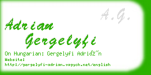 adrian gergelyfi business card